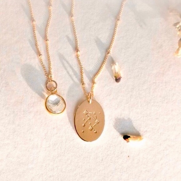 Libra Charm Constallation Boho Indie Cute Necklace - Picture 2 of 14